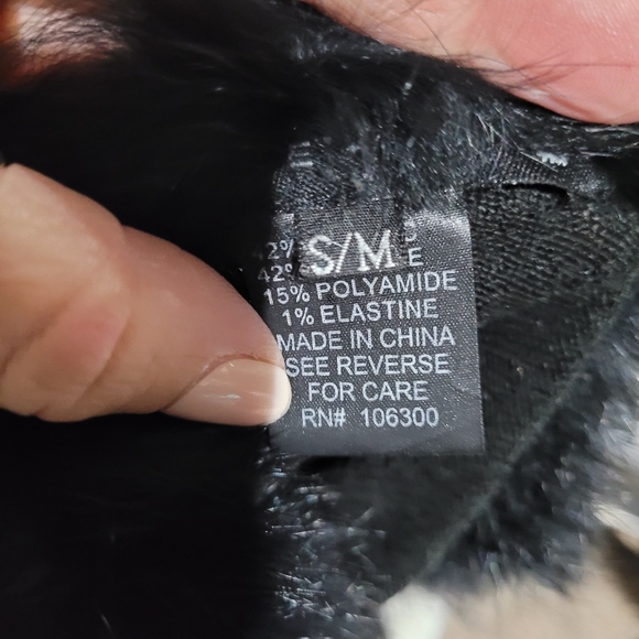 NWT Vintage BETTE SUNG faux fur lined poncho S/M - Picture 5 of 8